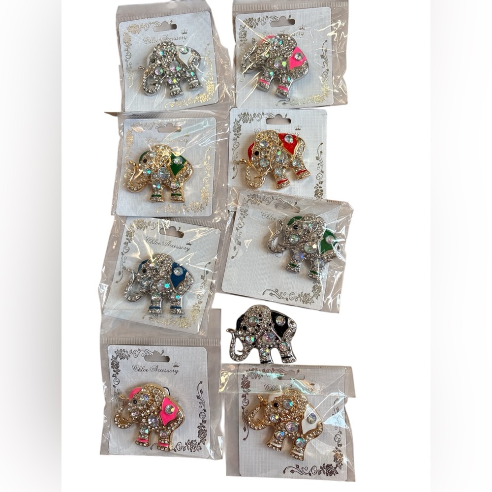 Elephant Pin Brooch